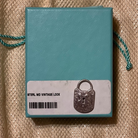 TIFFANY & CO. MD Vintage Lock Charm Sterling Silver. BRAND NEW! AUTHENTIC! - Picture 3 of 3